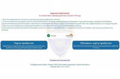 Цифровая карта прибытия TDAC